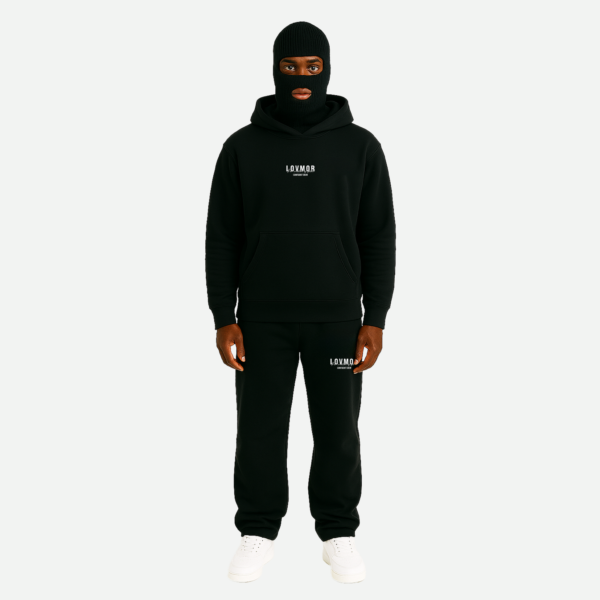 CONFIDENT CREW HOOD-TRACKI BLACK