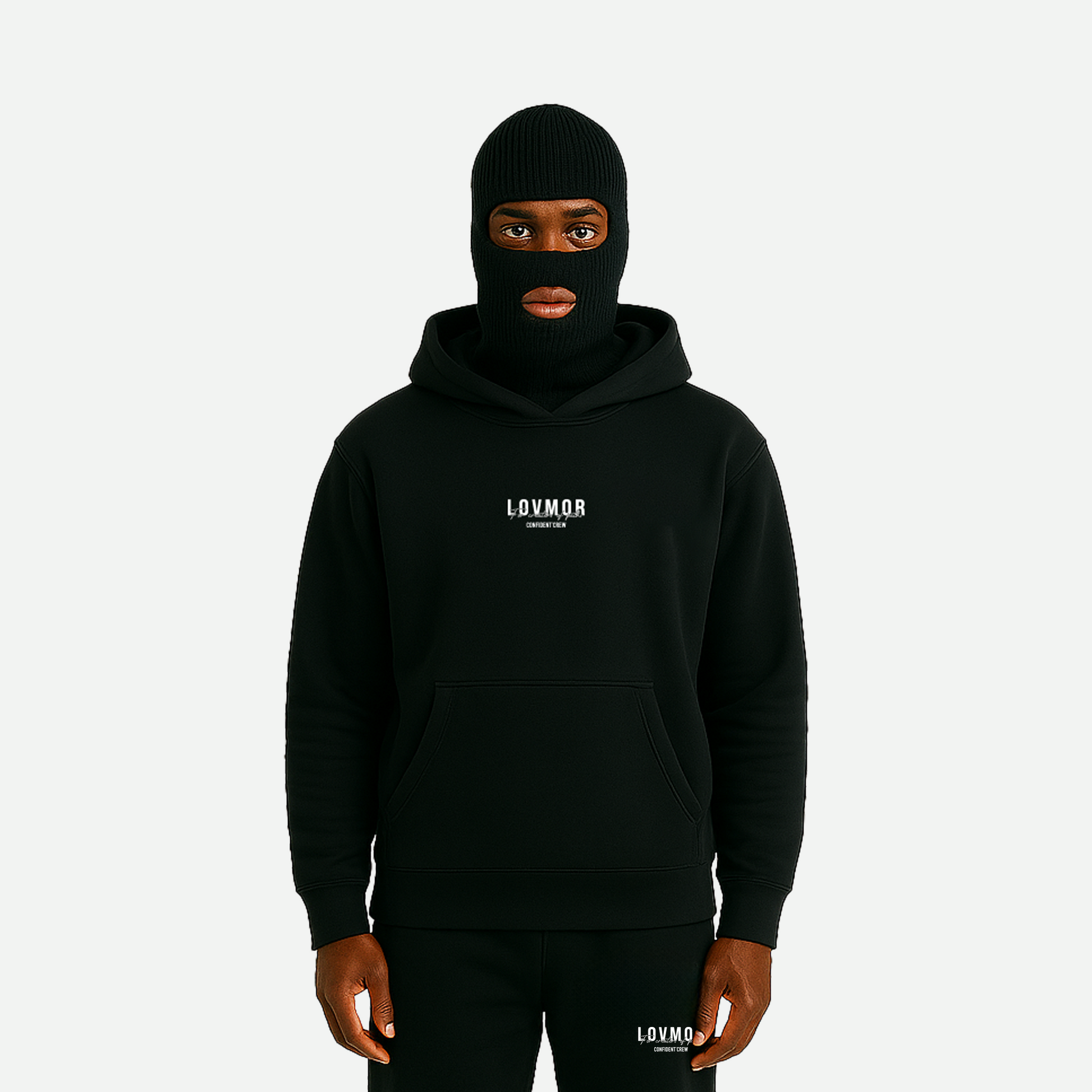 CONFIDENT CREW HOOD-TRACKI BLACK