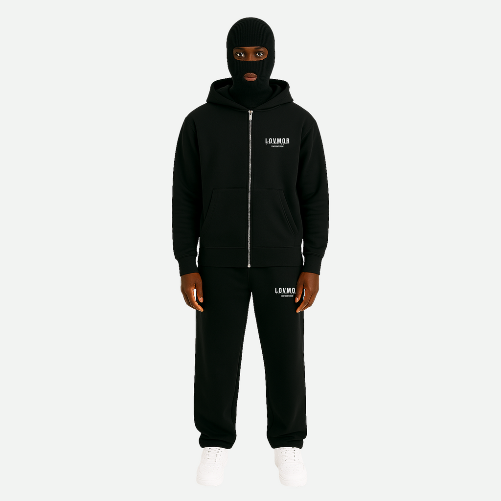 CONFIDENT CREW ZIP-TRACKI BLACK