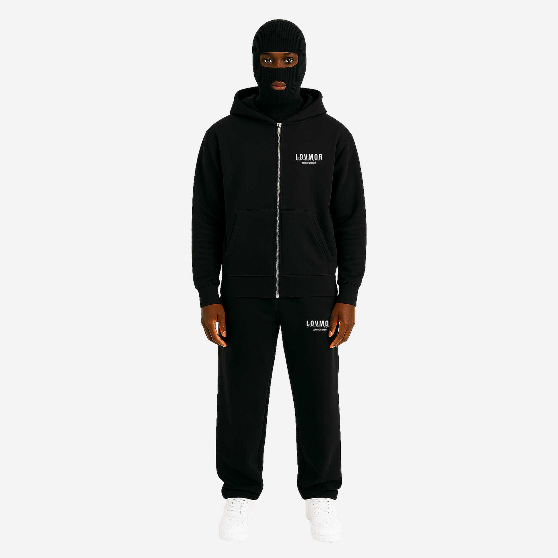 CONFIDENT CREW ZIPER BLACK
