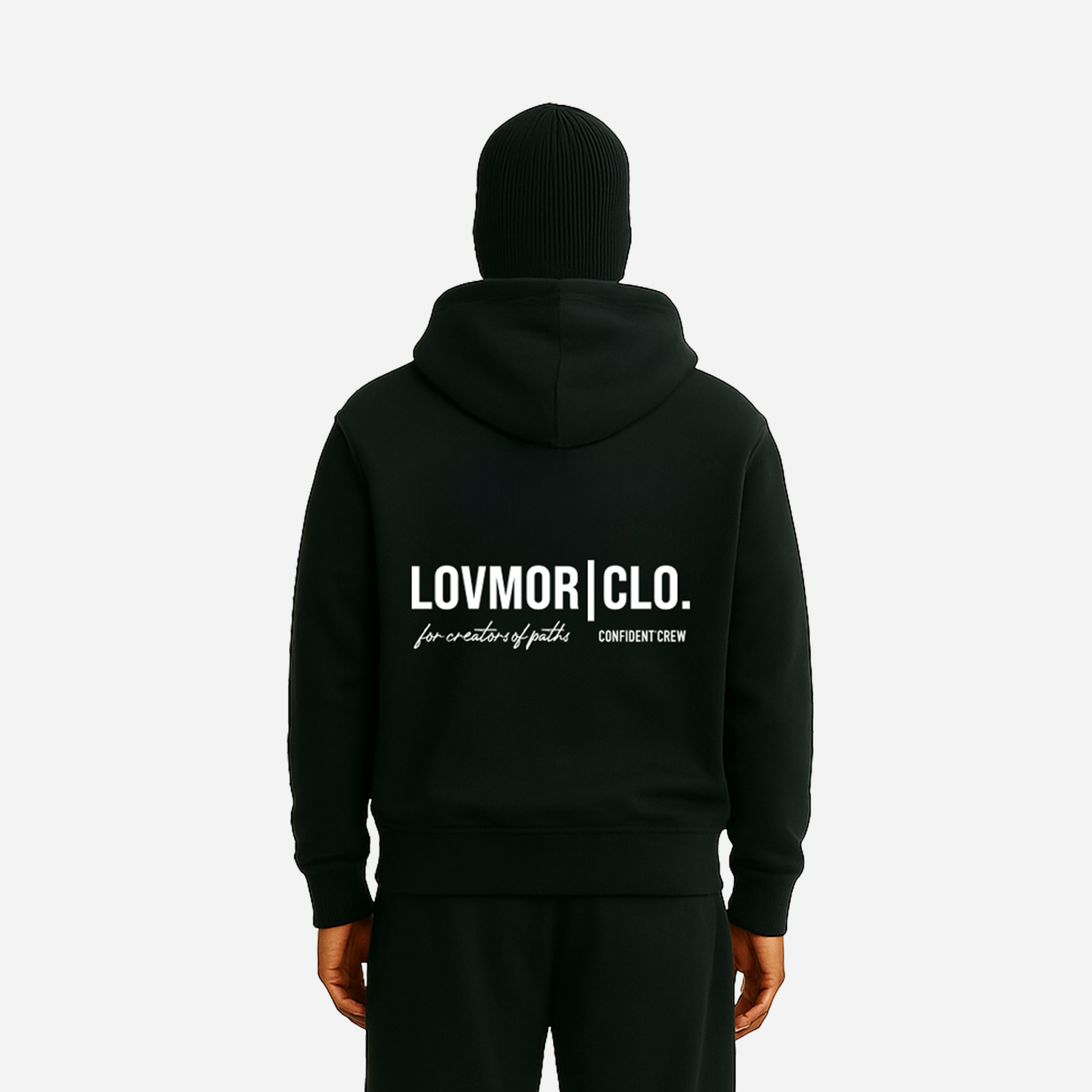 CONFIDENT CREW HOOD-TRACKI BLACK