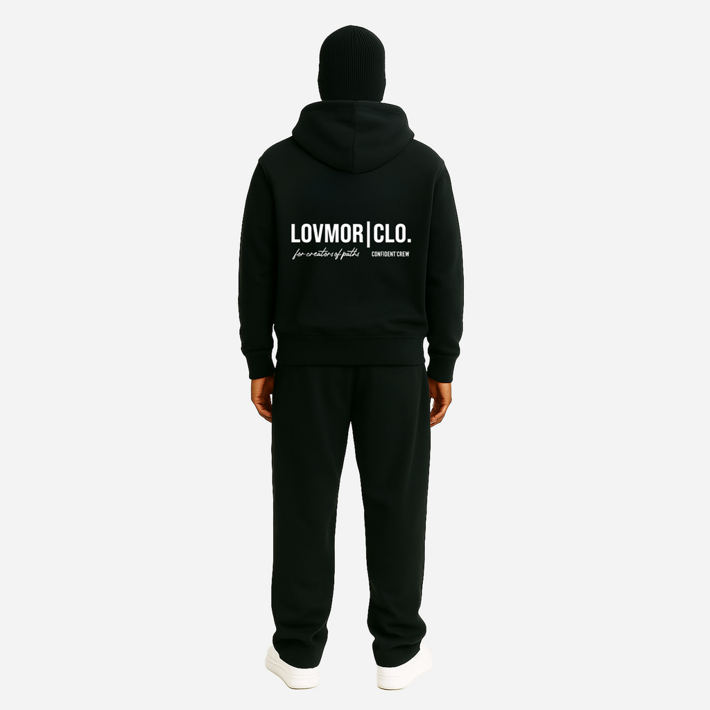 CONFIDENT CREW HOOD-TRACKI BLACK
