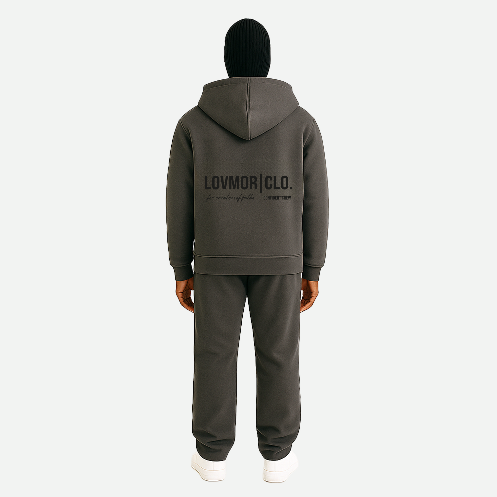 CONFIDENT CREW HOODIE CARBON