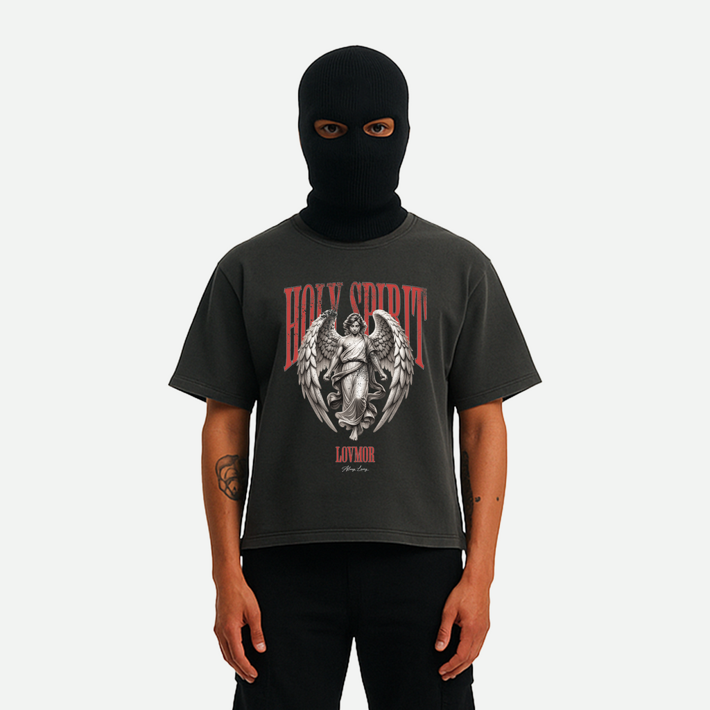 HOLY SPIRIT TEE - VINTAGE BLACK