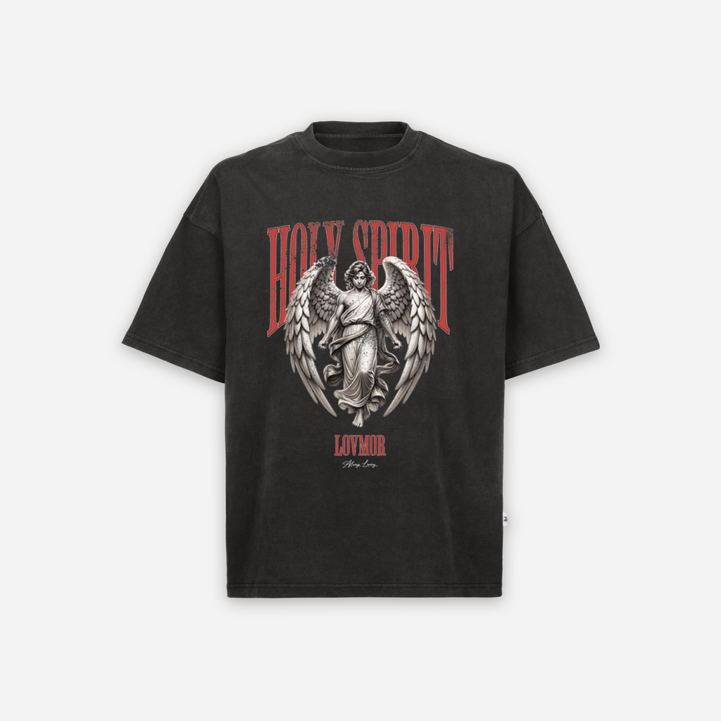 HOLY SPIRIT TEE - VINTAGE BLACK