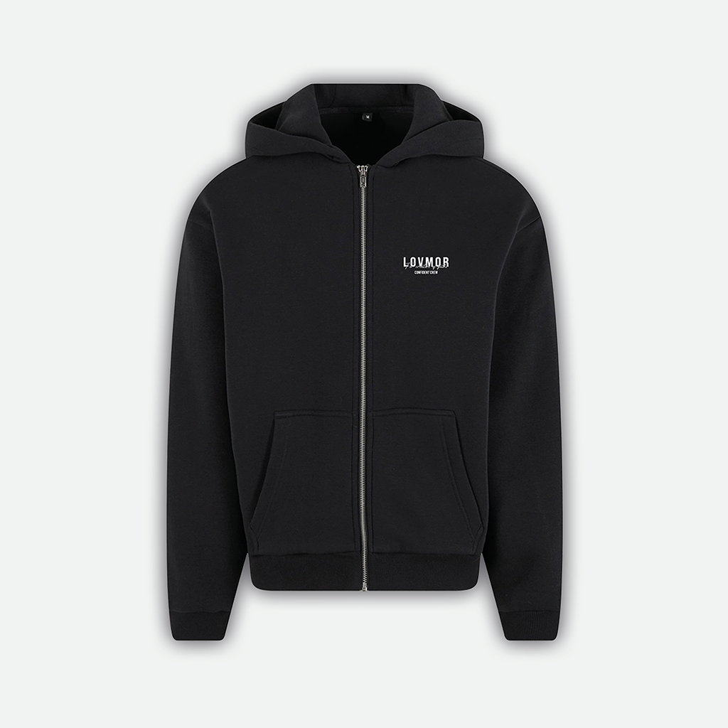 CONFIDENT CREW ZIPER BLACK