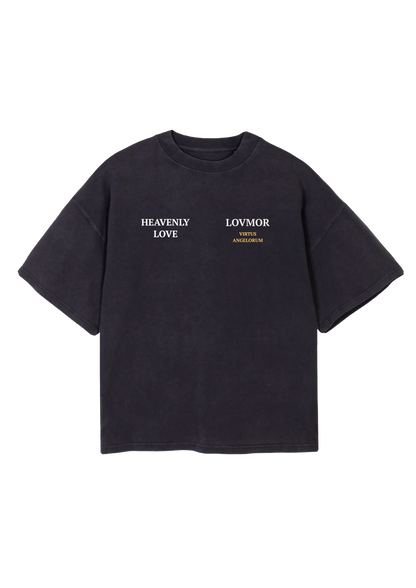 HEAVENLY LOVE - VIRTUS ANGELORUM TEE BLACK